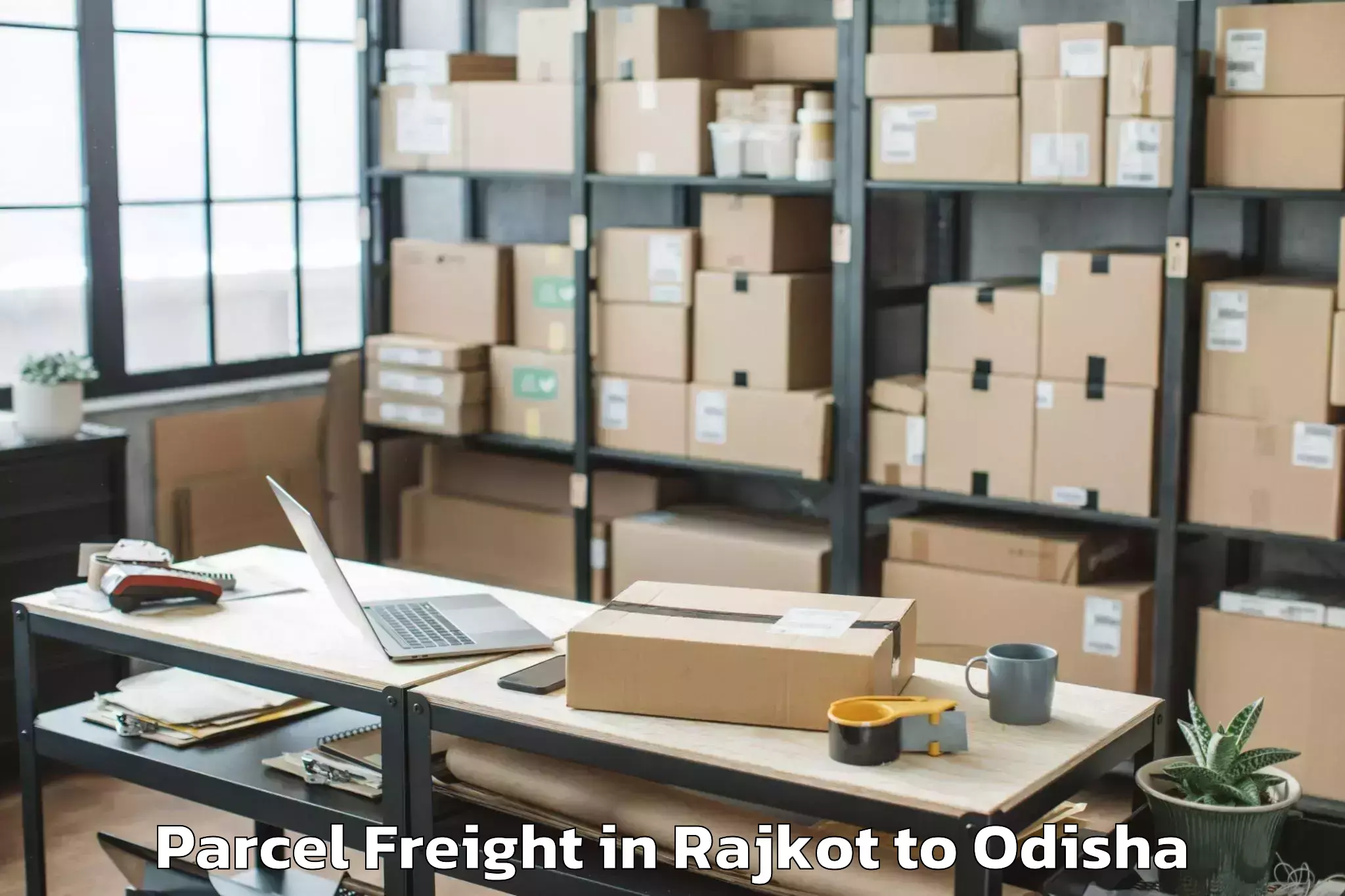 Affordable Rajkot to Barkote Parcel Freight